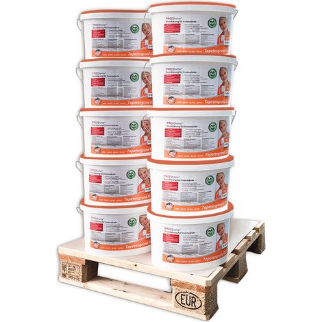 Peinture sous-couche PROFHOME 300-21-10 Apprêt spécial pour tapisser pour préparer les murs intérieurs blanc 100 L rend. max 1000 m2