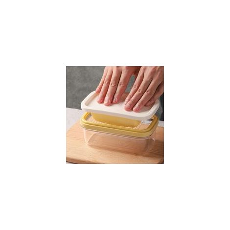 Burriera, burriera in plastica con coperchio, contenitore rettangolare per burro in acciaio inox, utensili da cucina e da forno - Crezuo