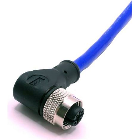 Mueller Electric C4D81M005 Connettore per sensore o attuatore M12 Presa angolata 5 m Numero di poli: 4 1 pz.