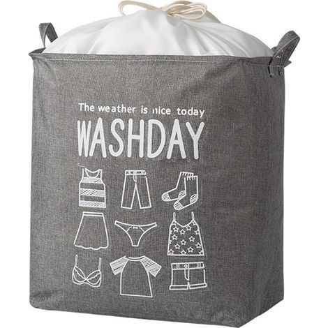 Large Laundry Hamper, 75L Collapsible Laundry Hamper, Drawstring Laundry Hamper, Dirty Laundry Bag Travel Dirty Clothes Home On The Go and Laundry Bin-Brown (1/5)