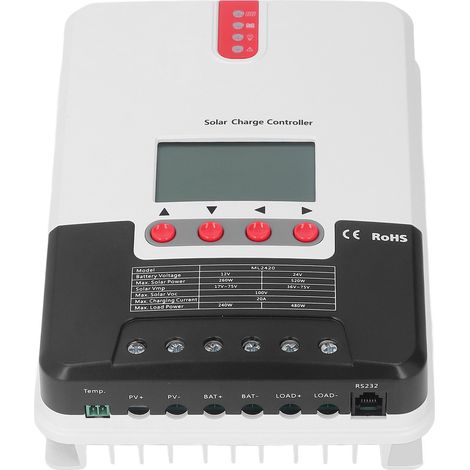 Solar-Laderegler mit MPPT-Funktion und Kommunikationsschnittstelle, 20 A, 12 V, 24 V (1/5)
