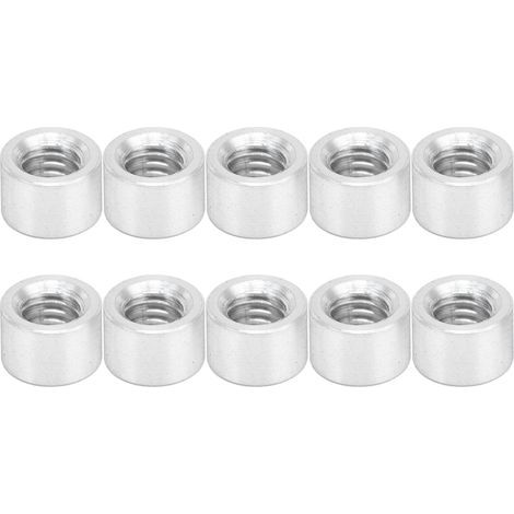 10 runde Distanzstücke Serie 3501, Strukturstütz-Distanzstücke, M4 x 0,7 mm Schaft, 4 mm Länge (1/5)