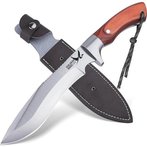 Outdoor Messer mit Scheide, 33cm, 4,5mm Klinge aus 440er Edelstahl