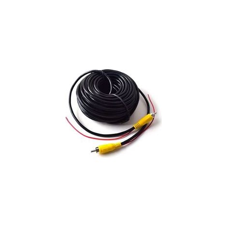 15M vidéo cable rallonge rca jack câble prise phono connecteur plug pour recul voiture fil de détection rouge