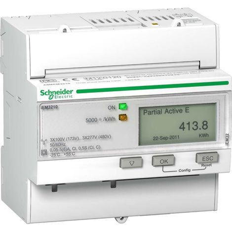 SCHNEIDER iEM3210 Messgerät mit CL0.5S Genauigkeit und 5A Kapazität.