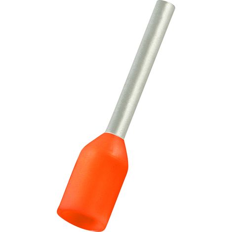 Embout de câblage RS PRO, 0.5mm², Orange, longueur 10mm
