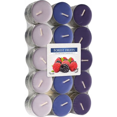 Velas aromáticas Aura Candles, Frutas del Bosque, 30 unidades. (1/2)