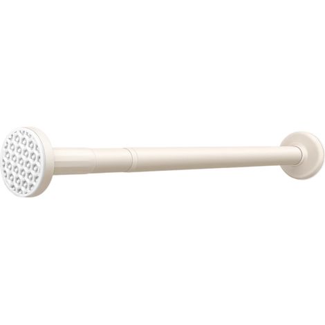 Tringle à linge rétractable sans perforation, tringle à rideau de douche, tringle à rideau, tringle de support, extensible jusqu'à 120 cm (1/5)