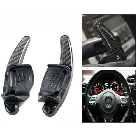 Paddle Shift Extension pour Volkswagen VW Golf 5 6 GTI R32 R Polo,1 paire （Noir）