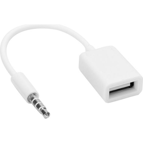 Câble Adaptateur USB Femelle vers Jack Mâle 3.5mm pour Audio AUX (1/5)