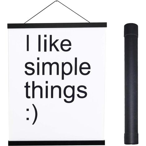 Support Magnetique Pour Affiche - Bois Clair - 8 Pouces - Pour Affiches Toiles et Dessins - Kit Complet - 1 Pièce (1/5)