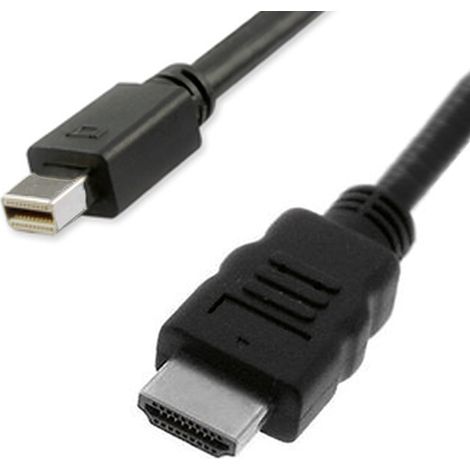 Câble de port d'affichage RS PRO, Mini port d'affichage/ HDMI M /M en 4.5m Noir ( Prix pour 1 )