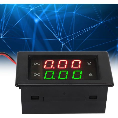 Digitales Voltmeter und Amperemeter YB4835VA, DC 600 V 100 A, Doppelanzeige (Strom- und Spannungsmesser), LED-Anzeige (1/5)
