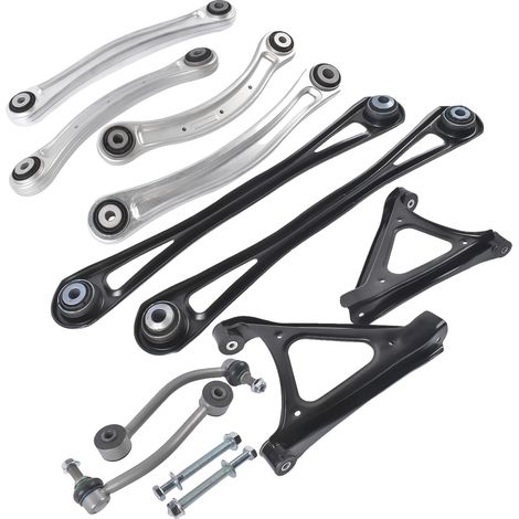Kit de brazos de control traseros, de acero, ajuste preciso, estabilidad mejorada, compatible con Audi Q7, compatible con Porsche Cayenne. (1/5)