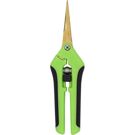 Secateur de jardin à Main avec Lames Courbes Revêtues de Titane, Ciseaux Jardinage, Sécateur jardin pour Fleurs Roses Fruits Plantes Clôtures (1/5)