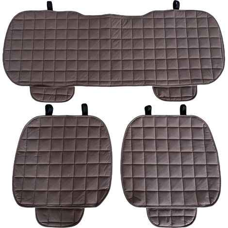 Lupex shop - Coprisedile universale per auto seduta 3 pezzi, 2 anteriori e 1 posteriore, Coffee cod. LS024 (1/4)