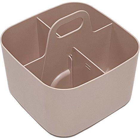 Boîte De Rangement Pour Pinceaux À Maquillage - Boîte À Stylos Et Crayons - Organiseur De Bureau En Plastique - 16,5 x 16,5 x 11 cm - 1 Pièce (1/5)