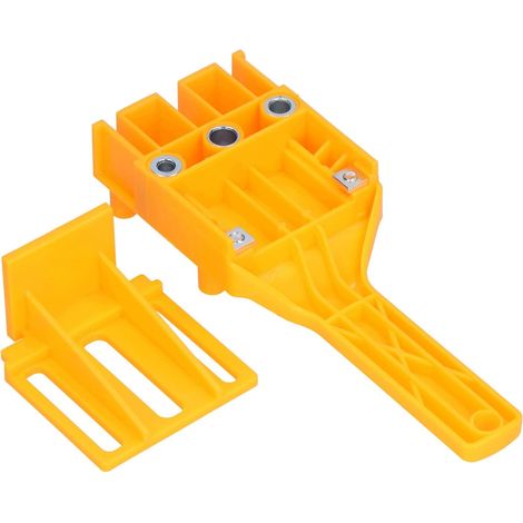 Gabarit de cheville Outil de menuiserie portatif Localisateur de guide de perçage de trous de précision pour connexion de planches de bois et positionnement de perçage de trous (1/5)