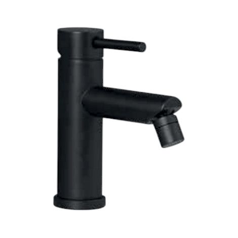 Miscelatore Bidet Acciaio Inox 304 Nero Opaco con Piletta Click Clack Ottone 1”1/4 – Cartuccia Ø35 mm
