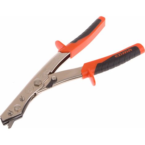 Edma NR1 heavy-duty sheet metal snips – Precise cutting for stainless steel, zinc, PVC, and aluminum – Ergonomic design for professional use (1/3)