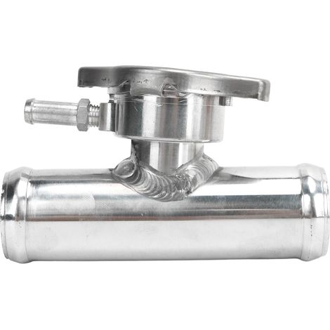Col de Remplissage de Tuyau de Radiateur en Ligne, Capuchon 16PSI 32mm T6061, Surface Polie en Aluminium pour Voitures (1/4)