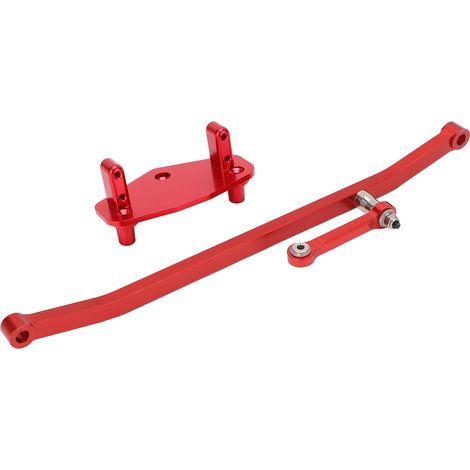 Jeu de biellettes de direction en aluminium RC pour essieu solide LOSI LMT 4WD 1/8 Monster Truck - Rouge (1/5)