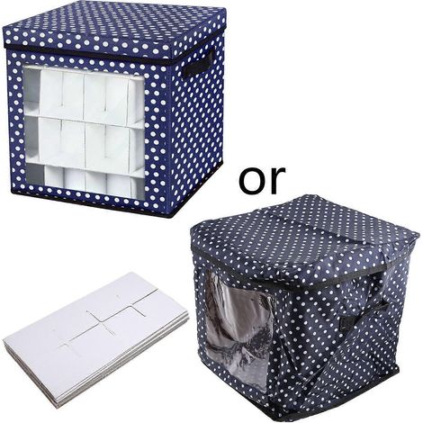 Boîte de rangement pour décorations de Noël 33x33x33cm Grande capacité pour dortoir ou bureau