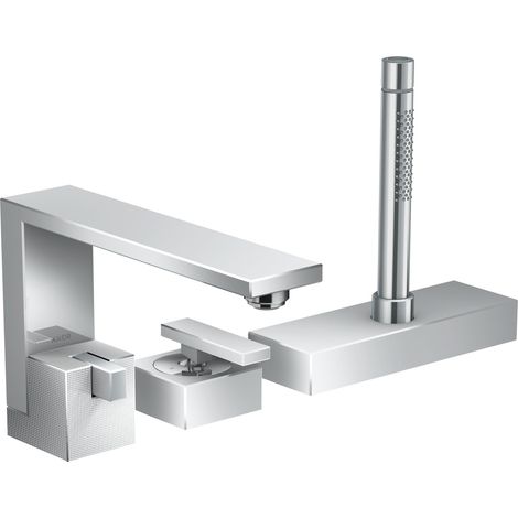 hansgrohe AXOR Edge 3-Loch Einhebel-Wannenrandmischer, (1/3)