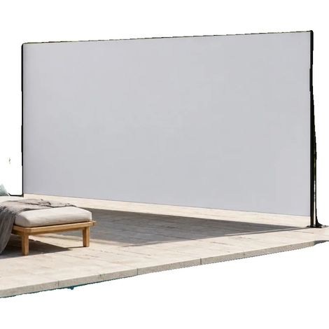 Toldo para patio, 140 cm de alto, 600 cm de ancho, material 100% poliéster, estructura de acero y aluminio, uso versátil en exteriores. (1/5)