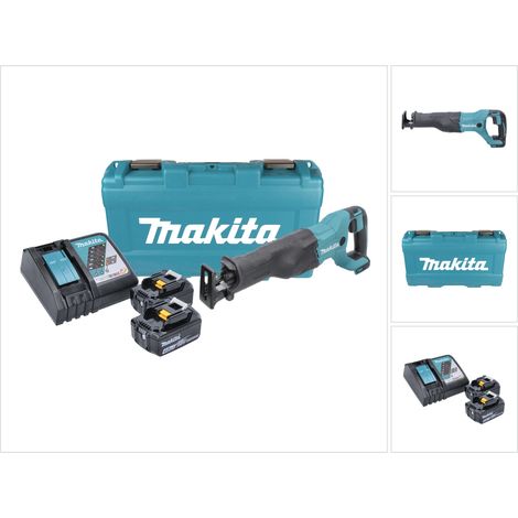 Makita DJR 186 RMK Akku Reciprosäge Säbelsäge 18 V + 2x Akku 4,0 Ah + Ladegerät + Koffer (1/5)