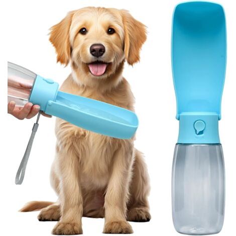 Borraccia per cani, baby shower portatile per cani, borraccia da viaggio per cani, borraccia trasparente pieghevole per cani (1/4)
