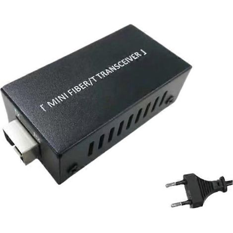 Émetteur-récepteur fibre optique Gigabit RJ45 SFP monomode à fibre unique 1,25 Gbit/s 100/1000 m, prise UE (1/5)