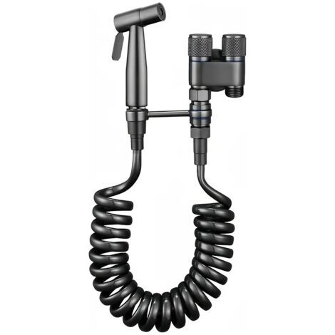 Kit de Douche en Acier Inoxydable 304 – Double Sortie avec Flexible 78 pouces