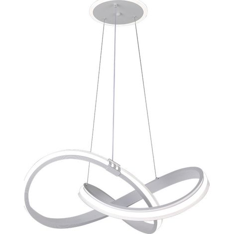 Colgante Glow Blanco 129w 3000-4000-6000k 10920lm  C/luz Ambiente Remoto Y Reg.intensidad Regx58x58cm