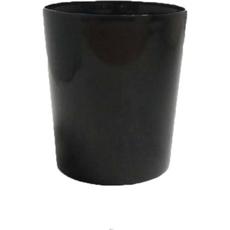 Cache-pot pour orchidée en plastique Diamètre 13 cm Hauteur 13 cm Noir - couleur: Noir