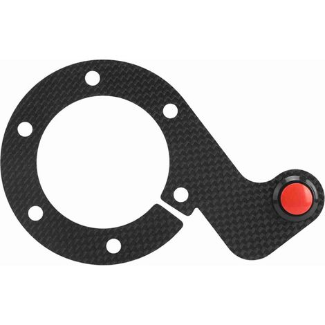 Jeffergarden Kit bouton de klaxon externe fibre de carbone – Pour volant MOMO/OMP/Nardi/Sparco 6 trous. Accessoire tuning. (1/5)