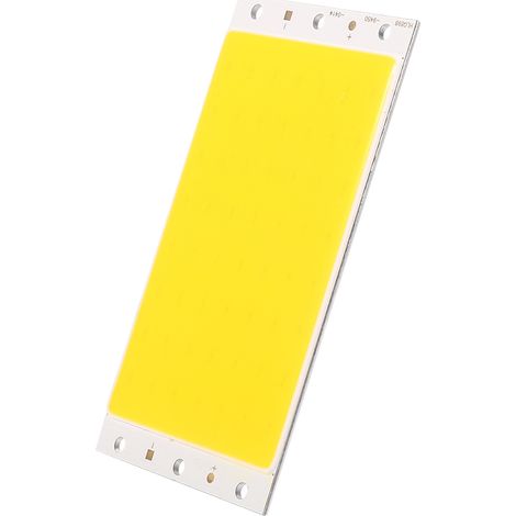 Ruban LED COB 30W 12V-14V Ultra Lumineux Blanc Pur 6500K, Bande de Puissance Durable 94x50mm pour Bricolage, Pastilles Chip Lumineuses (1/5)
