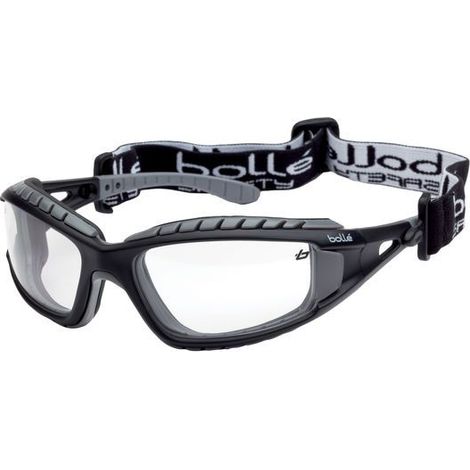 Bolle TRACKER II Clear Protective Safety Glasses with Anti-Fog, Scratch-Resistant Polycarbonate Lenses, UV 400 Protection (Price per Pair)