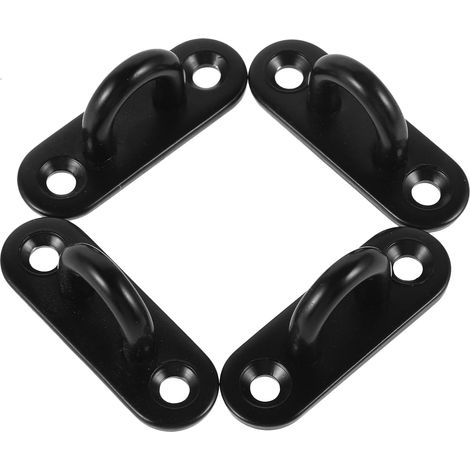 plaques à œillets en acier inoxydable noir avec crochets en (1/5)