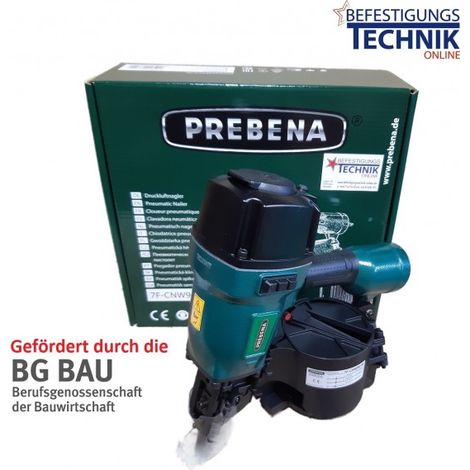 Prebena Druckluft Coilnagler 7F-CNW90 45-90mm BG Bau für 16° Coilnägel-7F-CNW90BGBau