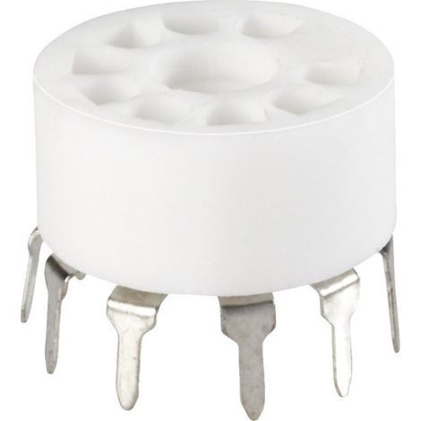 Socle de tube électronique 1 pc(s) 120529 Nombre de pôles: 9 Culot: noval Type de montage: circuit i