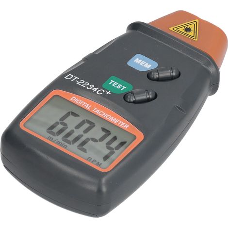 Tachymètre Laser Numérique DT2234C+ Haute Précision, Contact Non Mesureur de Vitesse pour Moteur Tour (1/5)