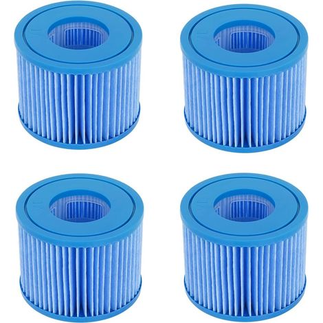 Lot de 4 filtres de Type VI pour Best-Way Filtre Piscine Cartus Taille 6 Piscine Filtre Cartouche -58323, Cartouches de Filtre Spa Filtre de Nettoyage de Piscine (1/5)