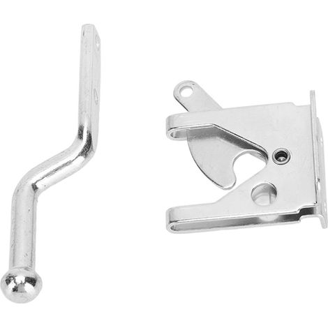 Verrou de porte galvanisé, loquet, cadenas de sécurité en acier au carbone pour abris de jardin, placards et casiers (1/5)
