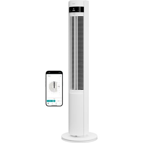 Duux Elevate Smart – Ventilateur Colonne Silencieux avec Ioniseur – 26 Vitesses & Mode Nuit - Blanc