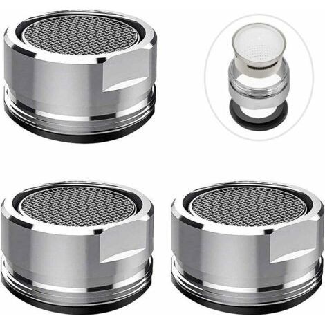 3pcs M24 Aerator, Male Thread Insert Faucet Filter Aerator for Faucets with Stainless Steel and ABS Filters thsinde (1/5)