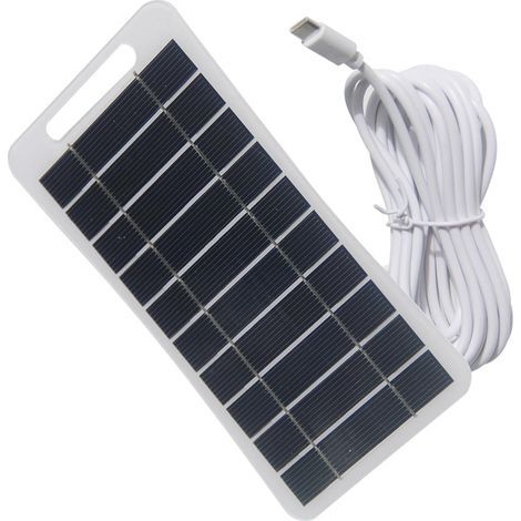 Chargeur solaire 2W avec panneau réglable 360° – Sortie USB 5V – Support stable pour appareils extérieurs – Écologique et portable (1/5)