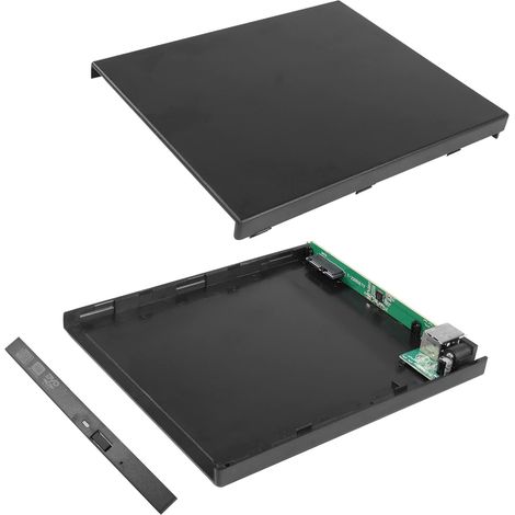 Boîtier de Lecteur CD, Lecteur DVD Externe Obtenu par l'ajout d'un Lecteur Optique, boîtier de Montage CD - ROM (USB 2.0 12,7 mm) (1/5)