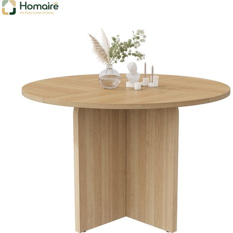 Esstisch Eiche en MDF 120 x 120 x 75 cm HOMAIRE (1/5)
