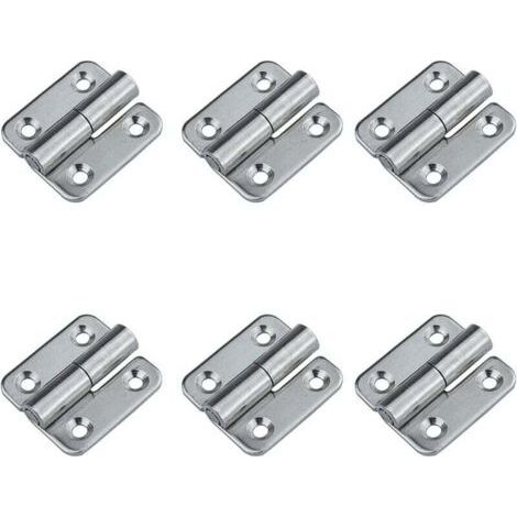 (Destra) 6 cerniere rimovibili, guarnizioni scorrevoli piccole da 1,5", cerniere per porte rimovibili in acciaio inox 304, apertura a sinistra